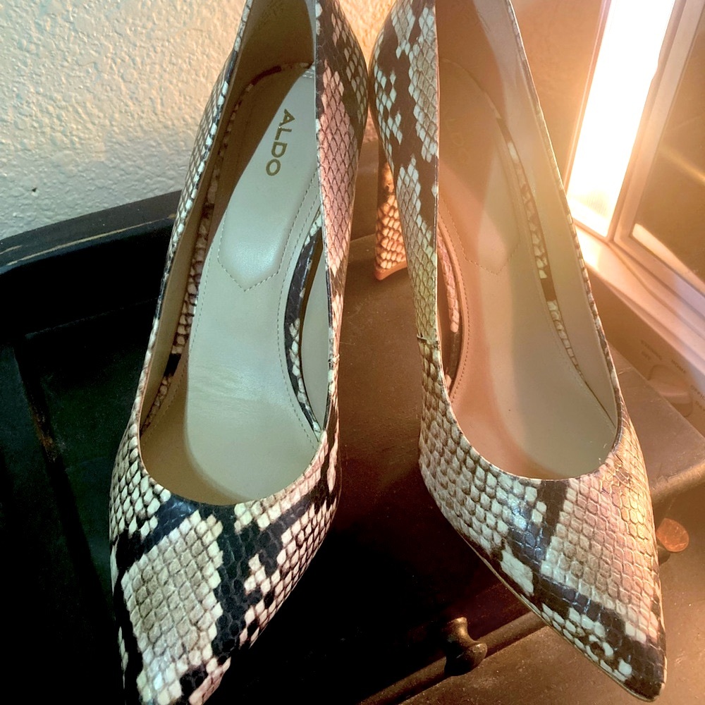 ALDO Snakeskin Pumps